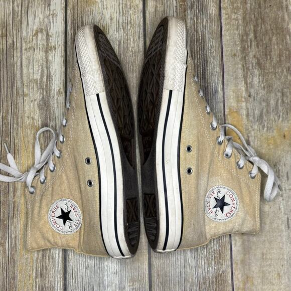 Converse CT All Star Sun Washed Tan Canvas Unisex High Top Sneakers M-9/W-11 - Picture 4 of 9
